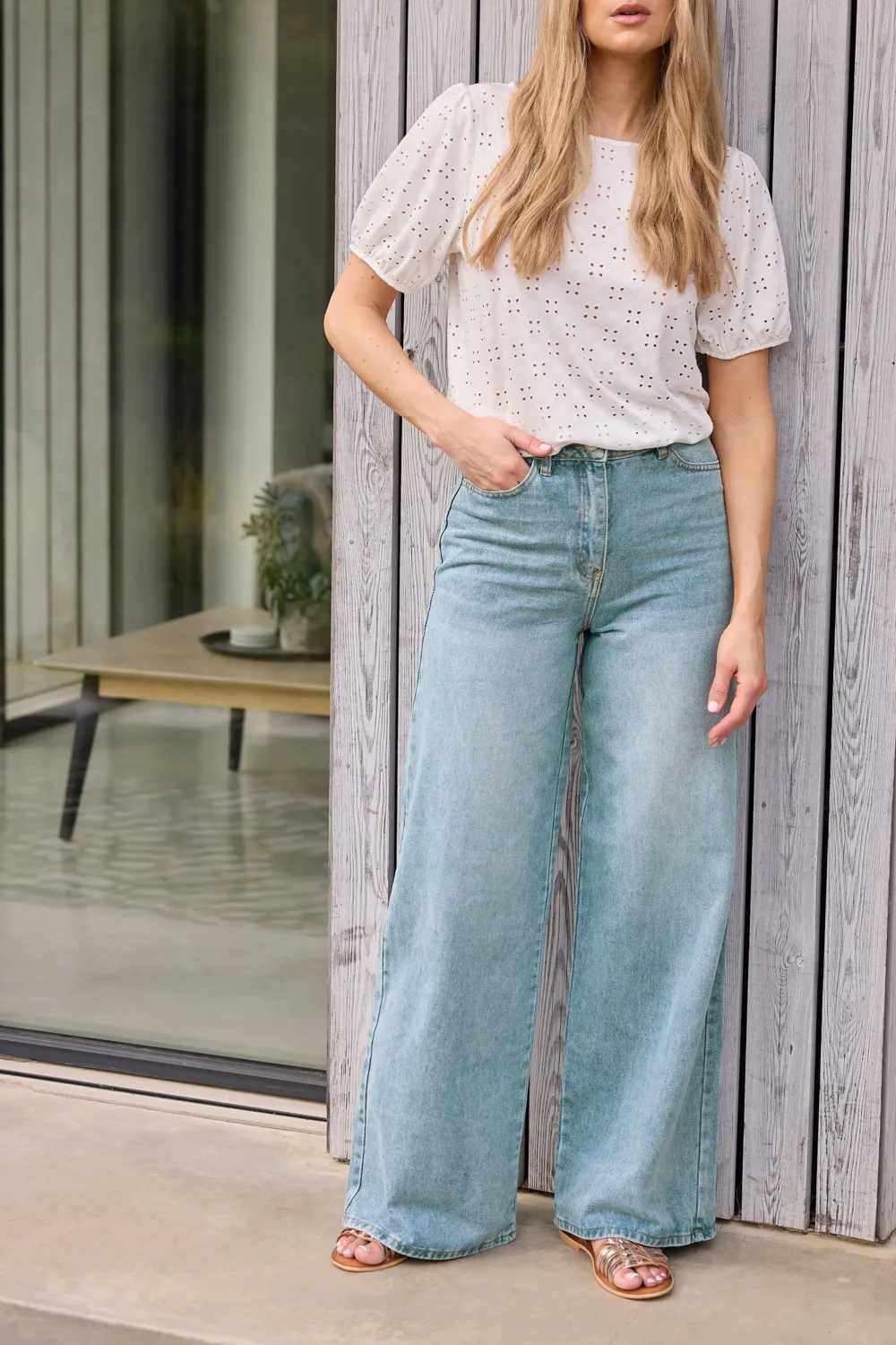 Women's Wide Palazzo Style Jeans