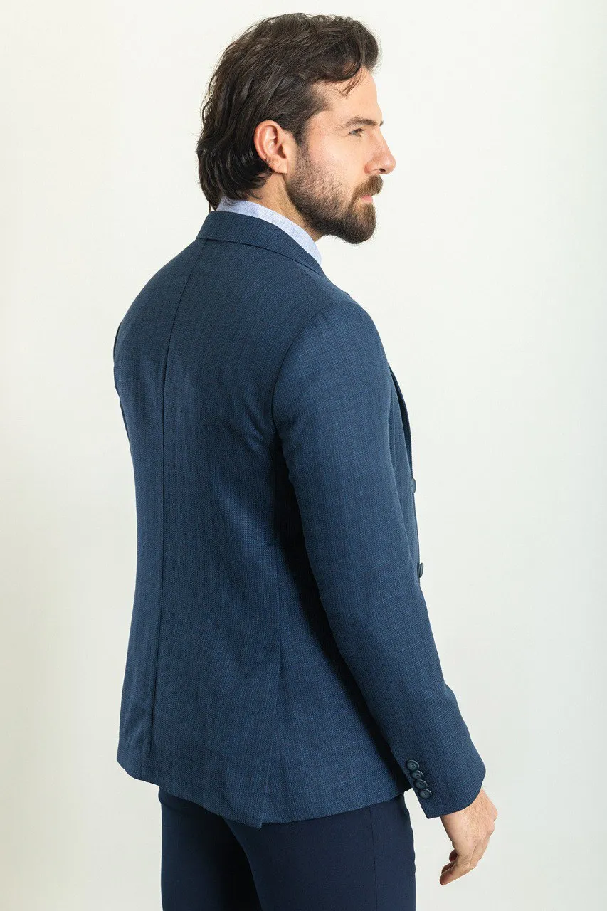 Clean Cut Slim Fit Plaid Blazer