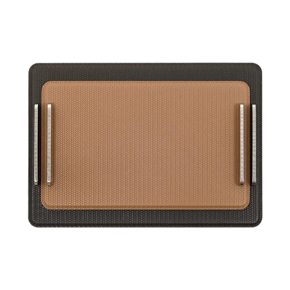 Leather Rectangular Decorative Tray