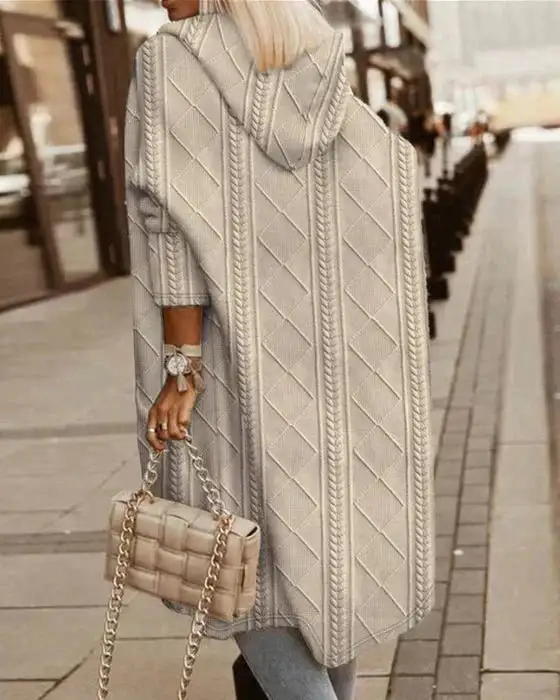 Hooded Relaxed Cardigan
