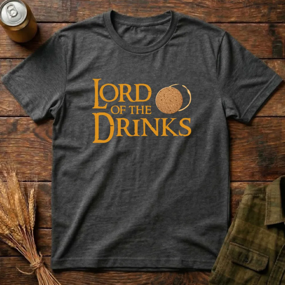 Lord Of The Drinks Graphic Cotton T-Shirt