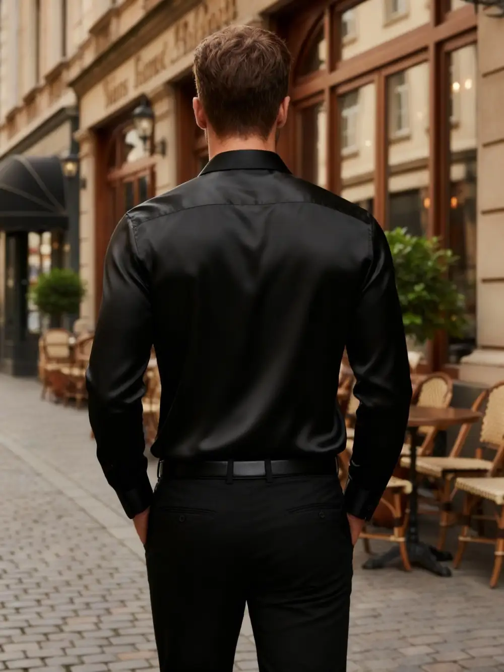 Men's Button-Front Casual Shirt