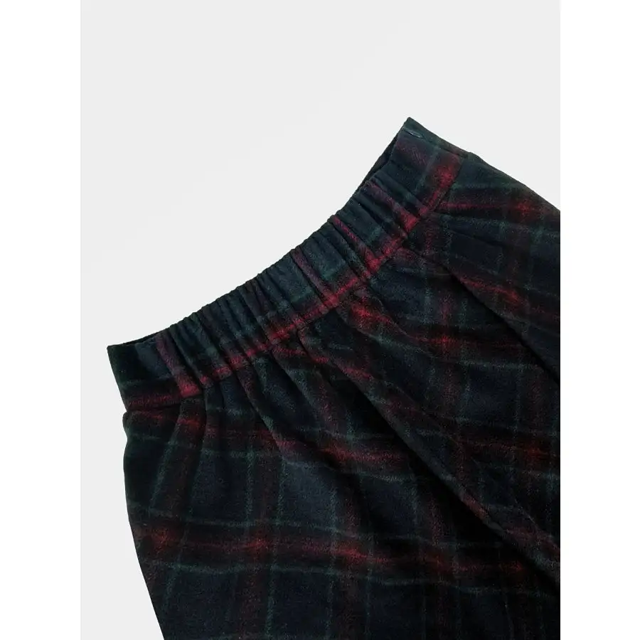Elastic Waist Midi Skirt