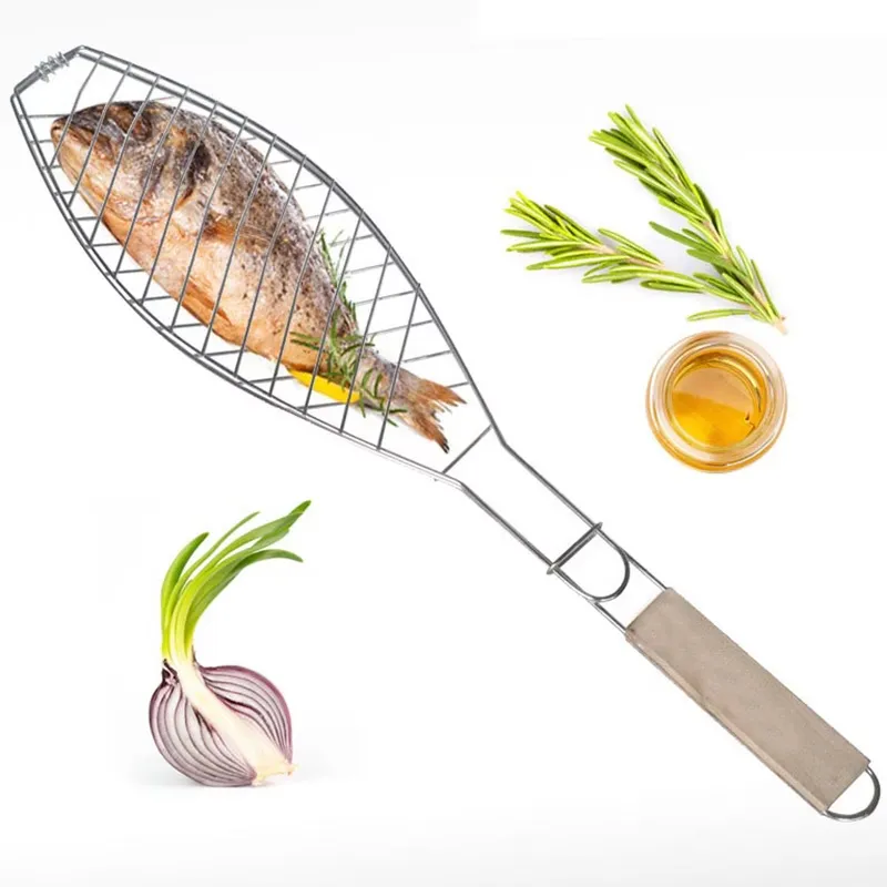 Stainless Steel Fish Grilling Basket