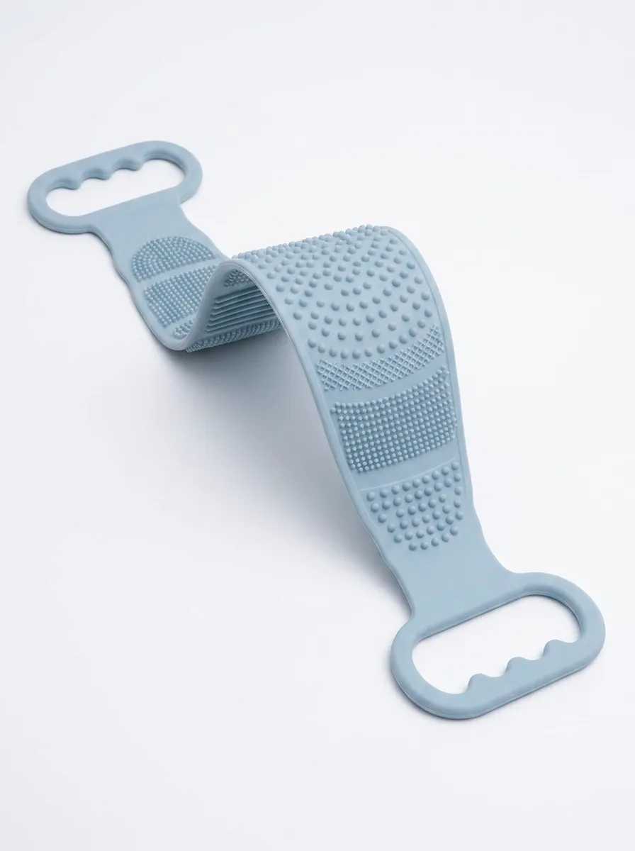 Dual-Handle Silicone Textured Back Scrubber
