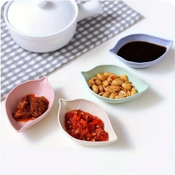 5 Pcs Leaf-Shaped Snack Serving Bowls
