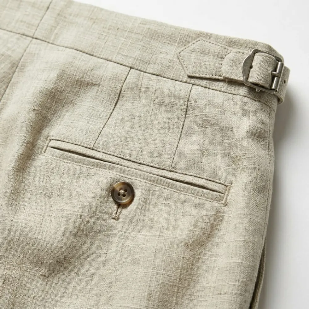 Tailored Linen Dress Trousers