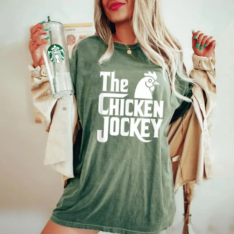 The Chicken Jockey Women's Oversized Comfort T-Shirt