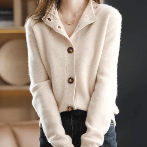 Cropped Cashmere Cardigan