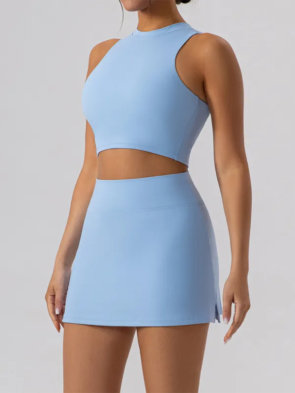 Collared Fitted Vest Top