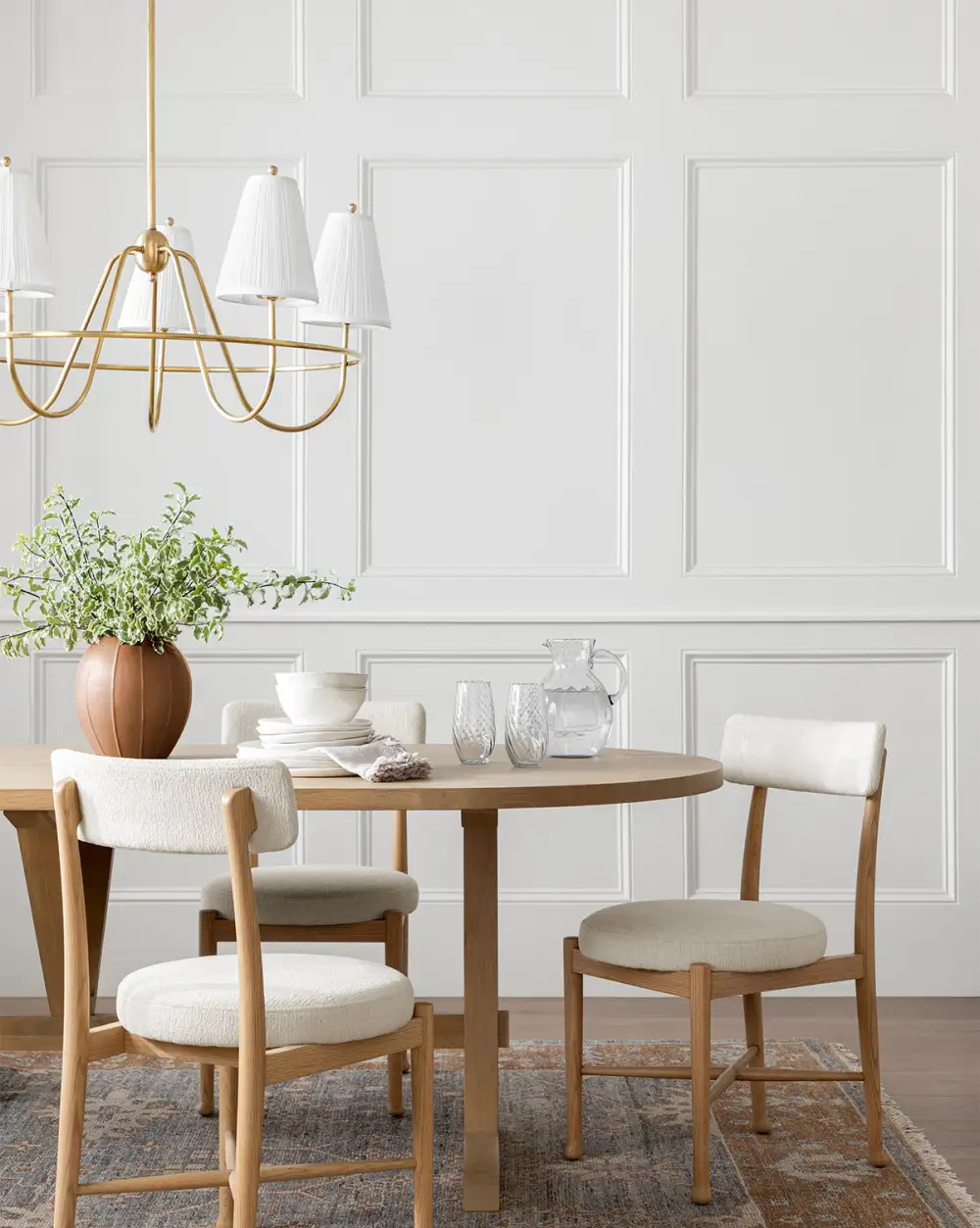 Round Oak Dining Chair