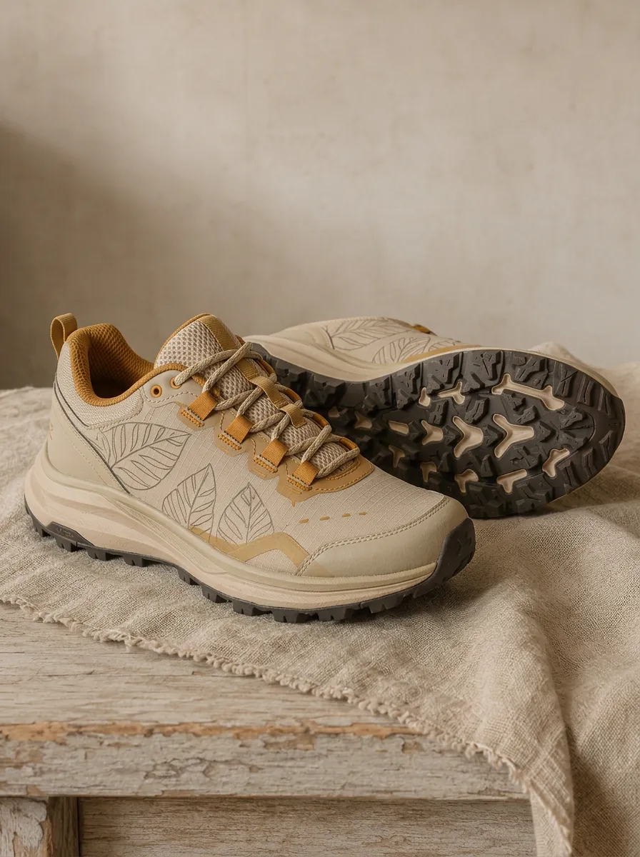 Women's Nature Hiking Lover Leaf Printed Sneakers