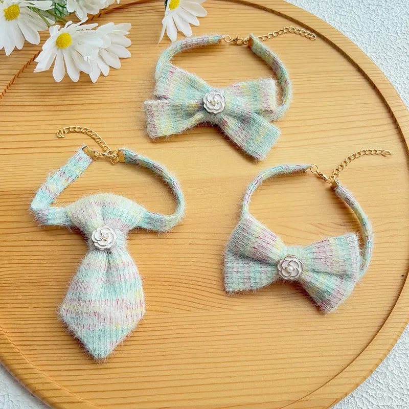 Floral Accent Pet Tie Collar