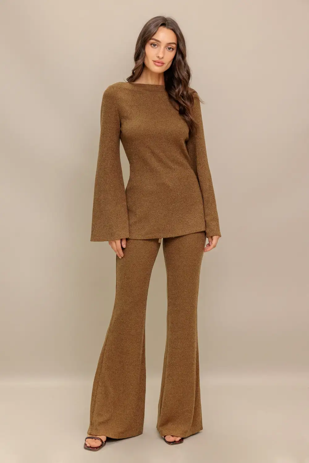 Knit Flared Pants
