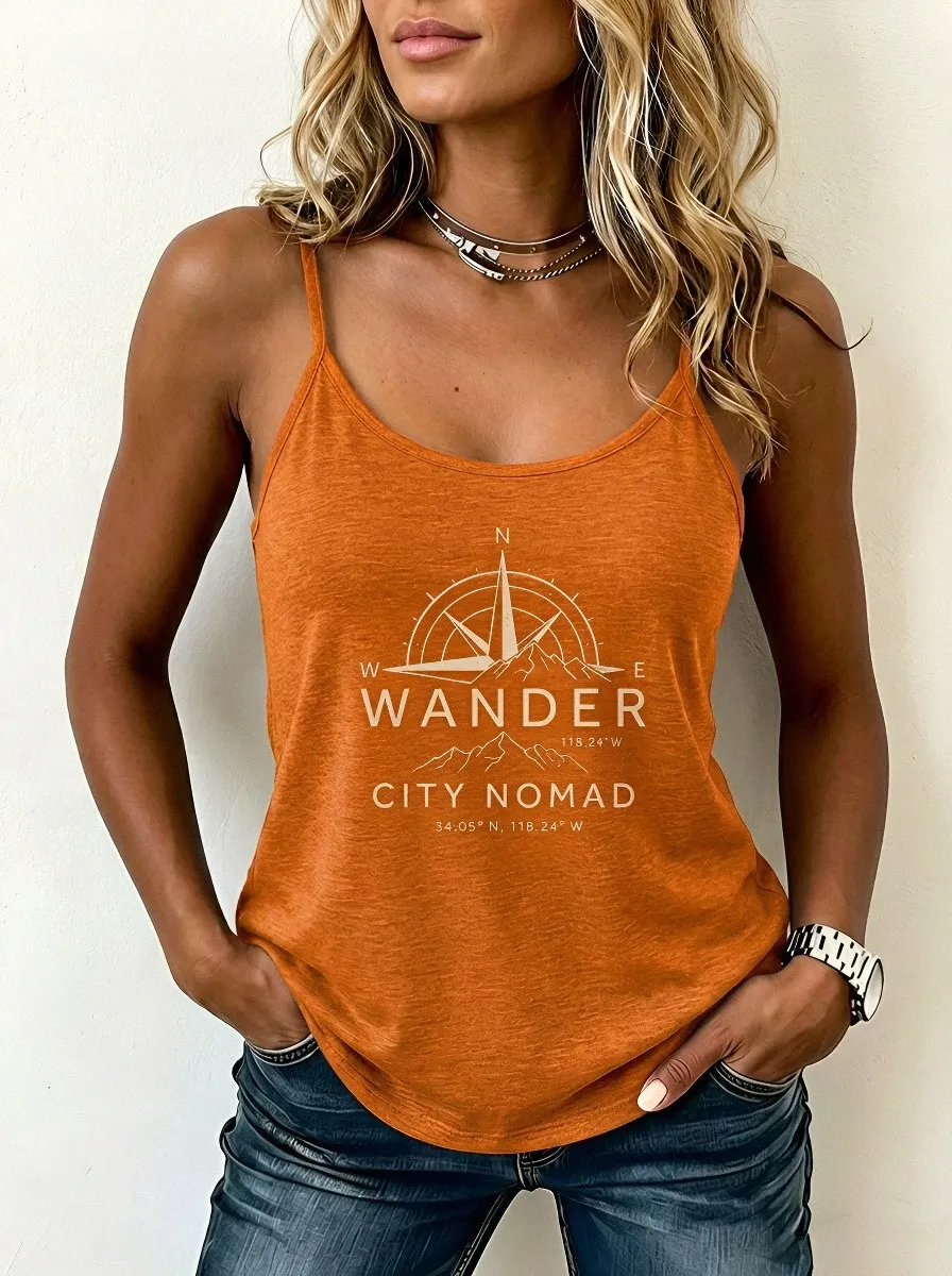 Travel Wanderlust Compass Tank Top