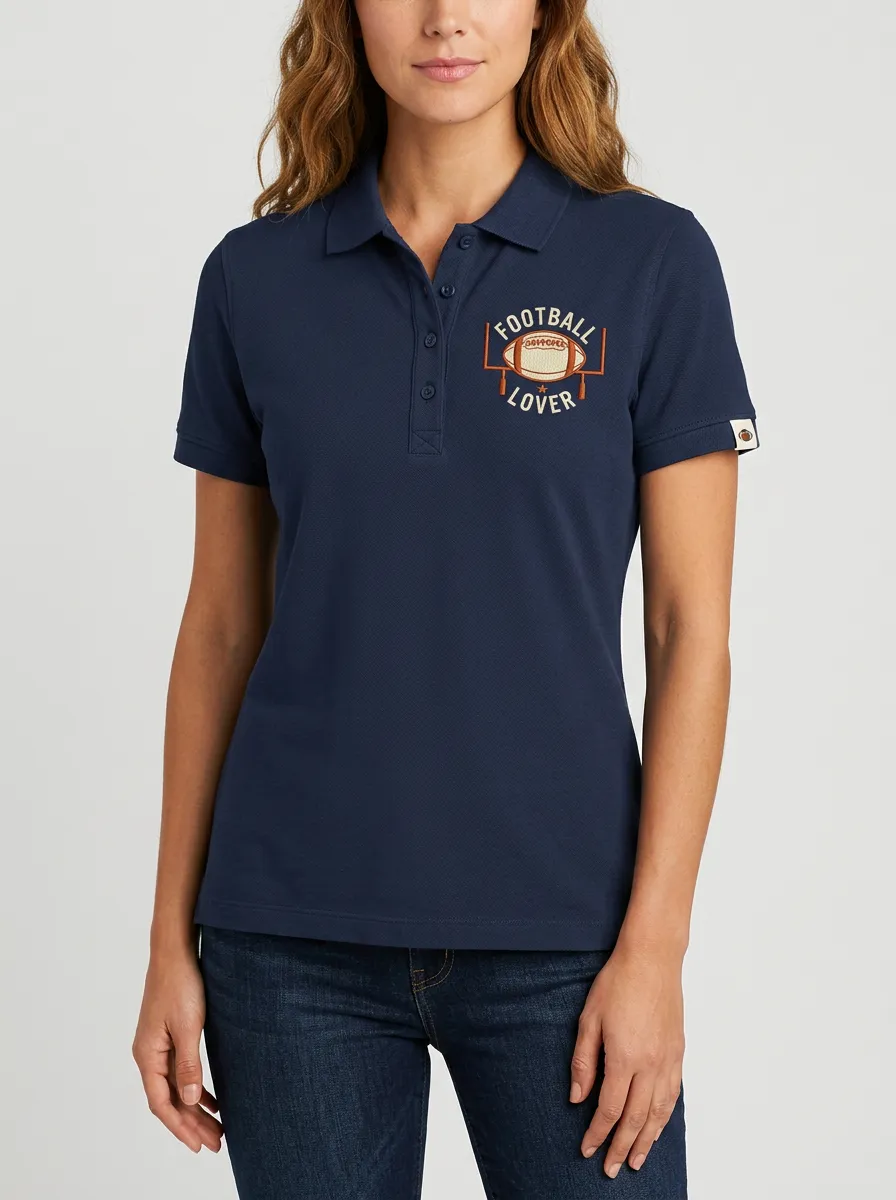 Football Inspired Casual Polo Shirt