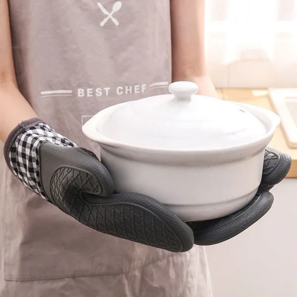 Single Oven Gloves Silicone Gloves High Temperature