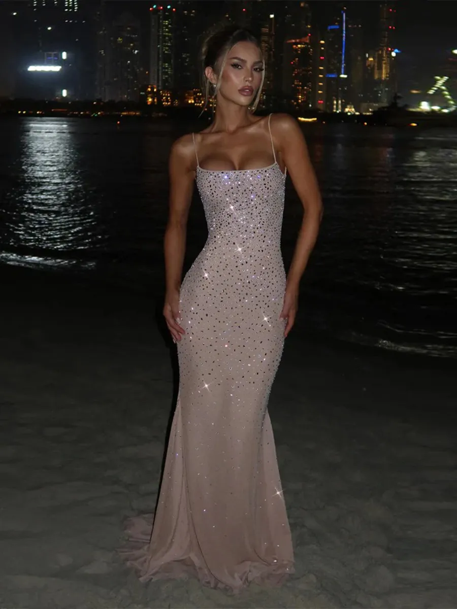 Anika Maxi Dress In Nude