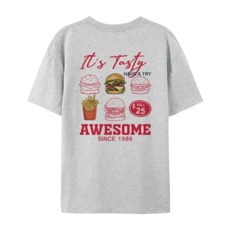Burger Lover Graphic Cotton T-Shirt