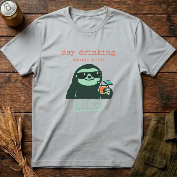Social Drinking Social Hub Graphic Cotton T-Shirt