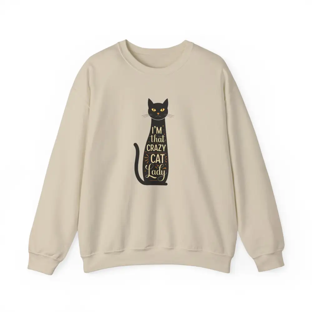 Cat Lady Graphic Crewneck Sweatshirt