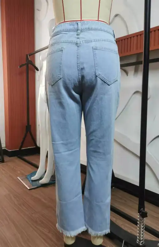 Anna Distressed Ripped Denim Jeans