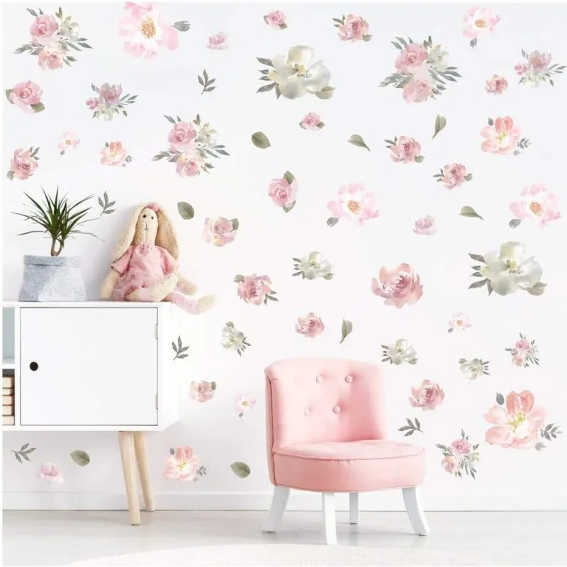 Watercolor Floral Wall Decals