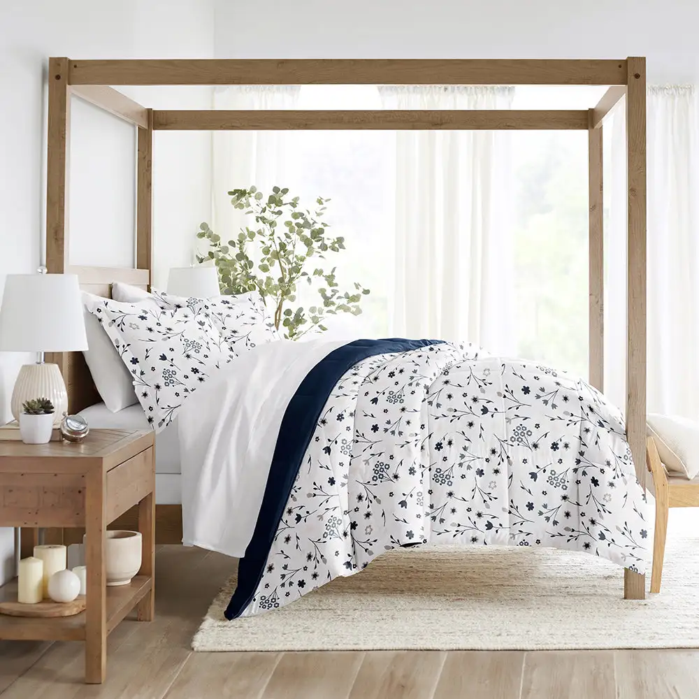 Forget Me Not Reversible Down Alternative Comforter Set