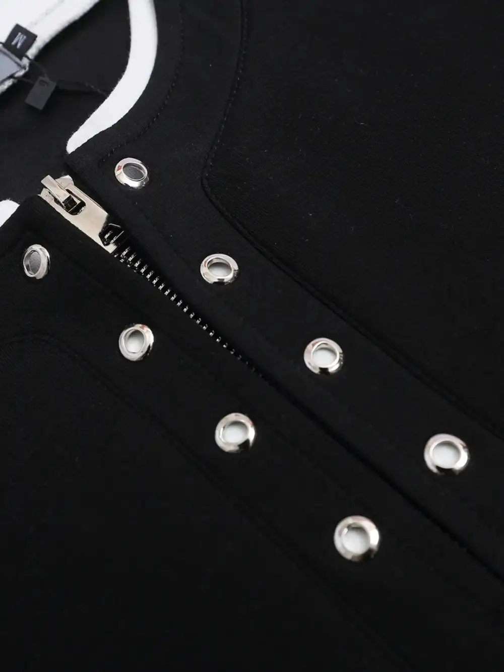 Relaxed Contrast Detail Short Sleeve Crew Neck Tee