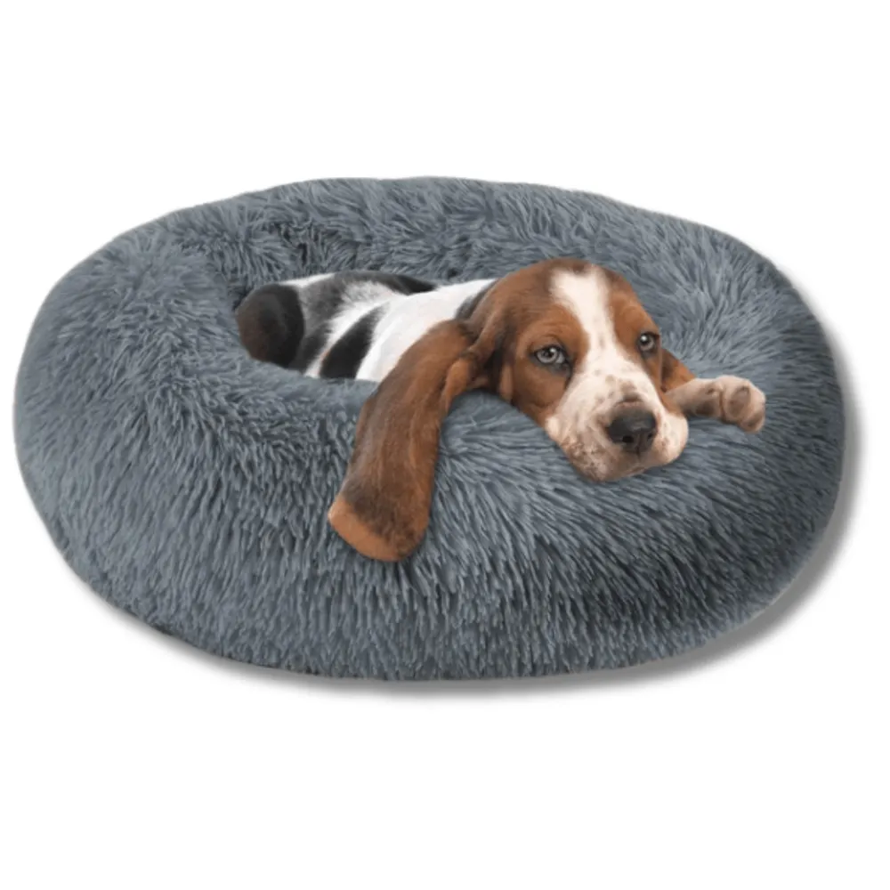 Faux Fur Cuddler Dog Bed