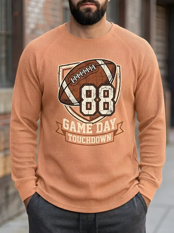 Football Graphic Casual T-Shirt