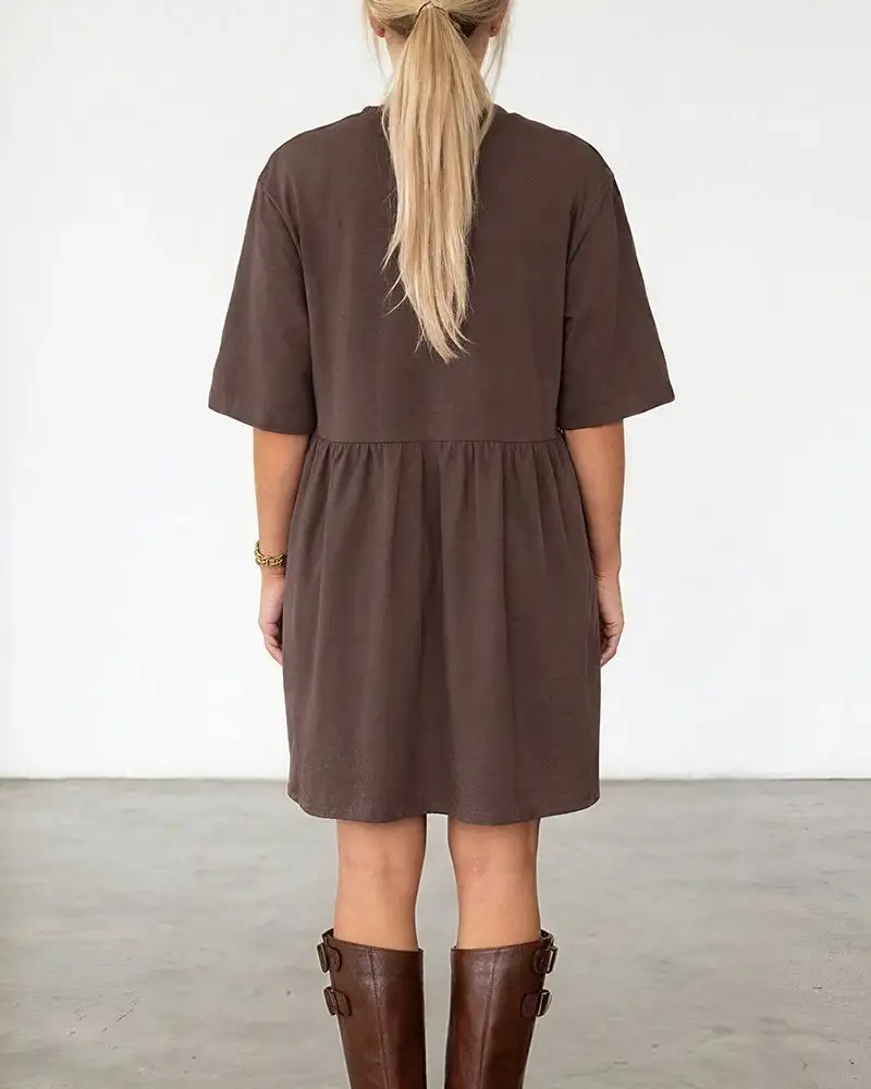 Casual Loose Tiered Mini Dress