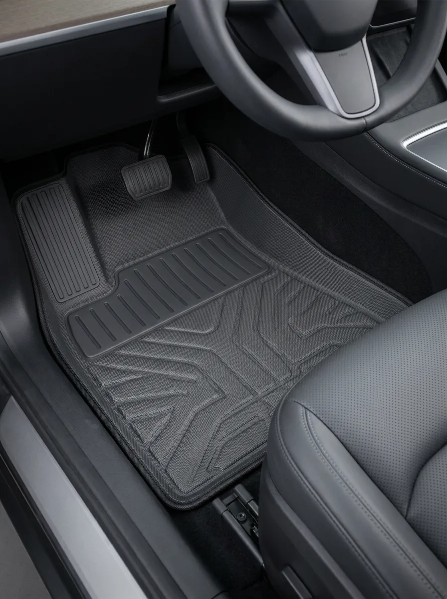 All-Weather Textured Surface Car Interior Floor Mat