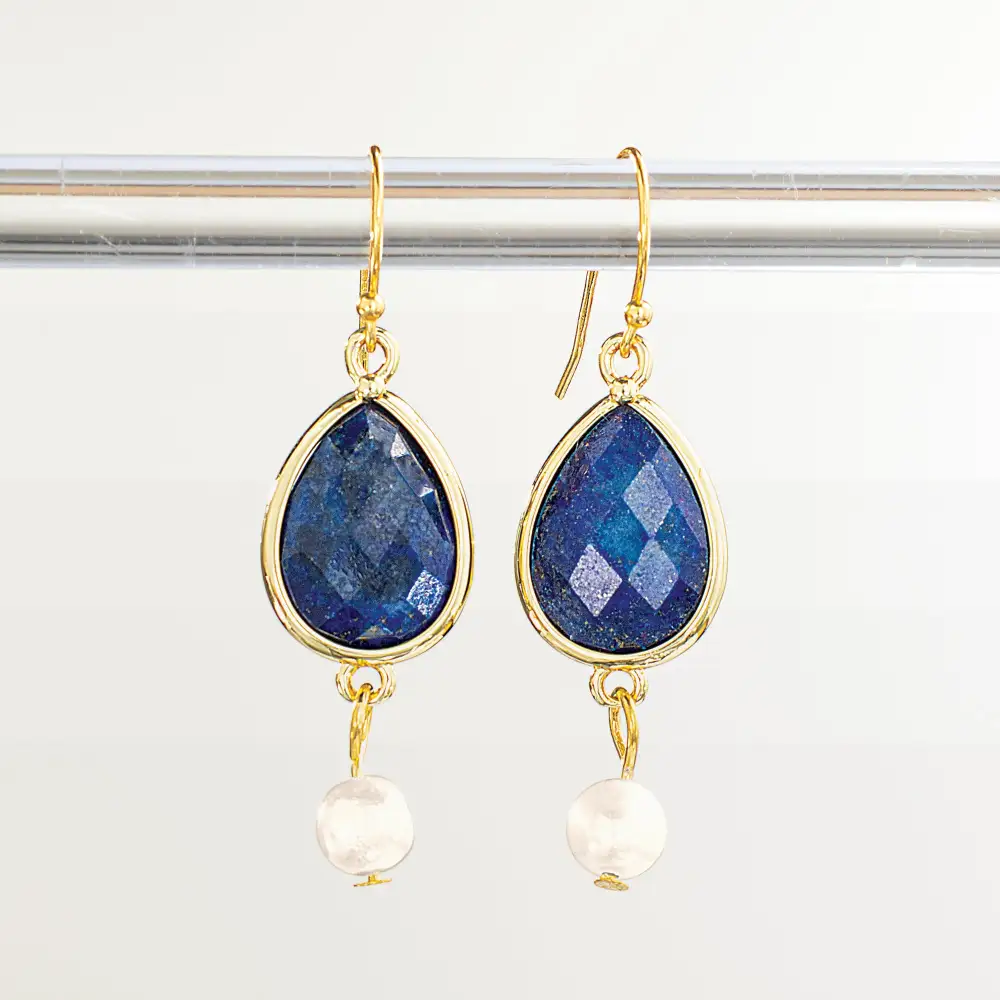 Pearl Heart Teardrop Earrings
