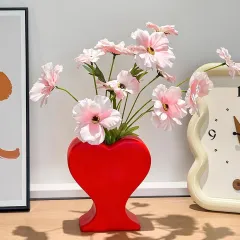 Romantic Heart Flower Vase