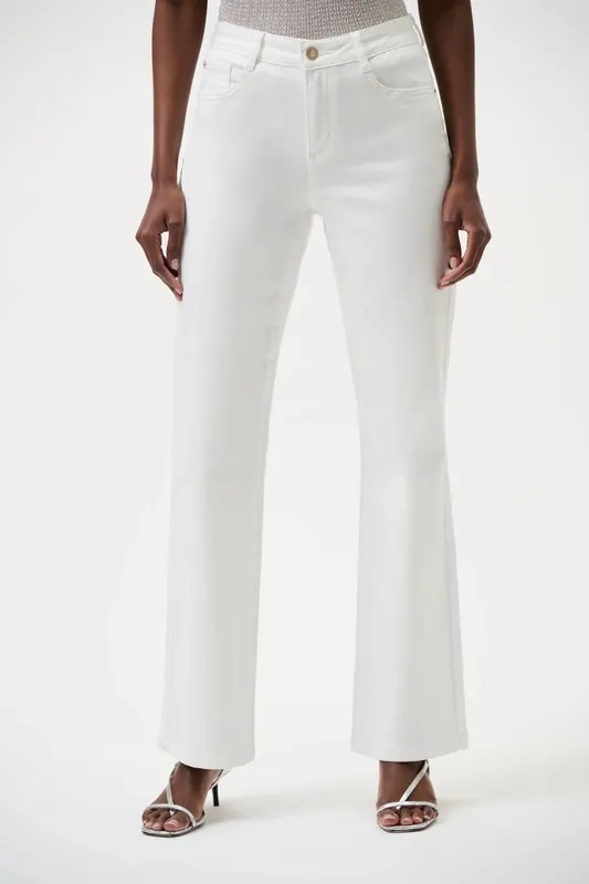Cotton Denim Bootcut Jeans