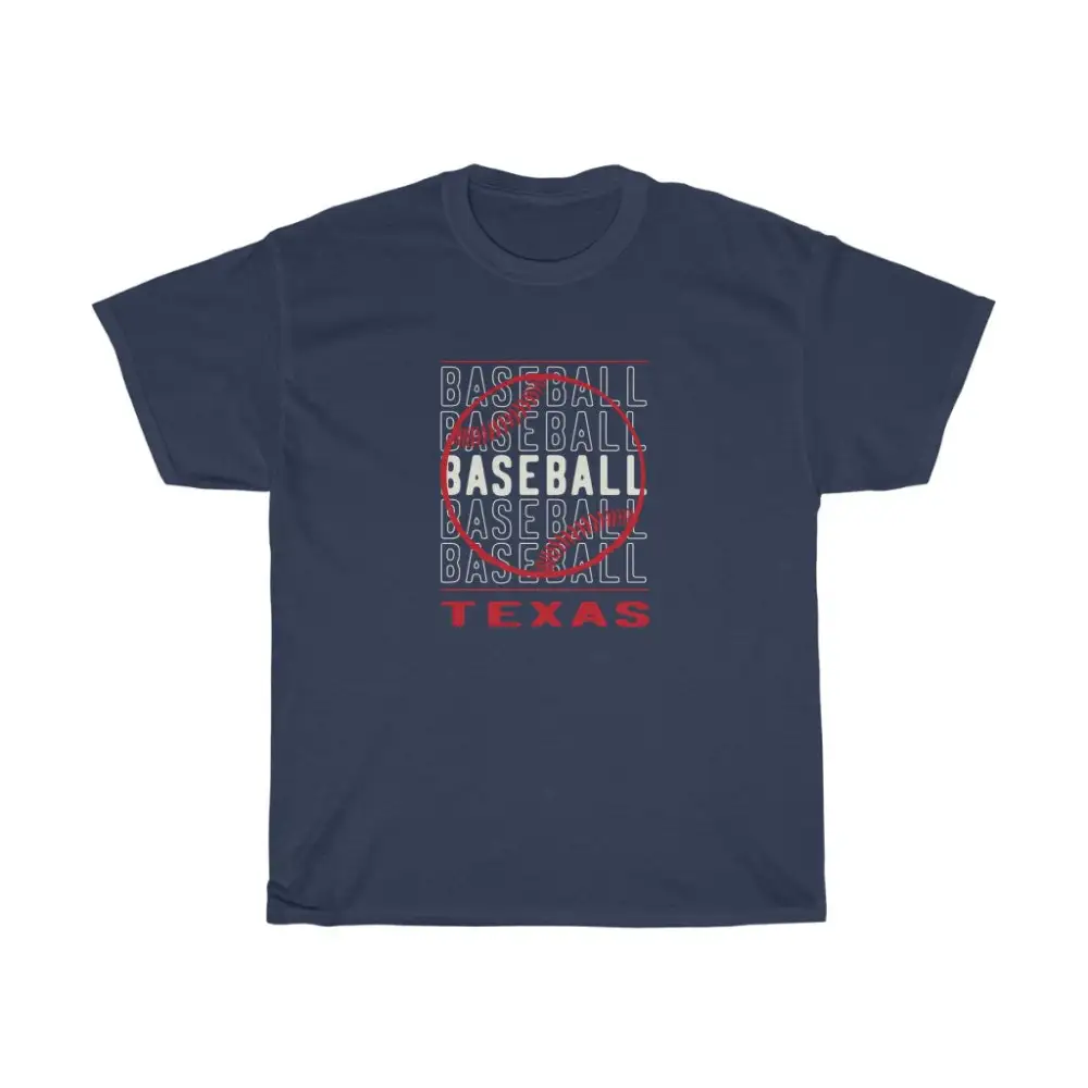 Baseball Texas with Baseball Graphic T-Shirt