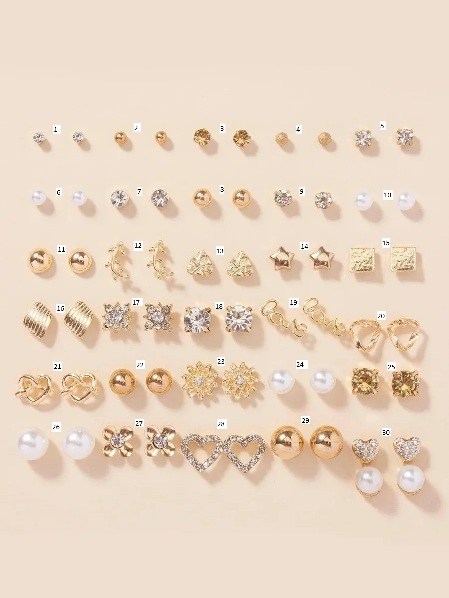 Assorted Modern Accent Earrings