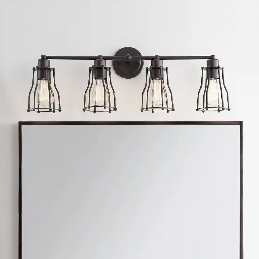Four-Light Metal Vanity Light