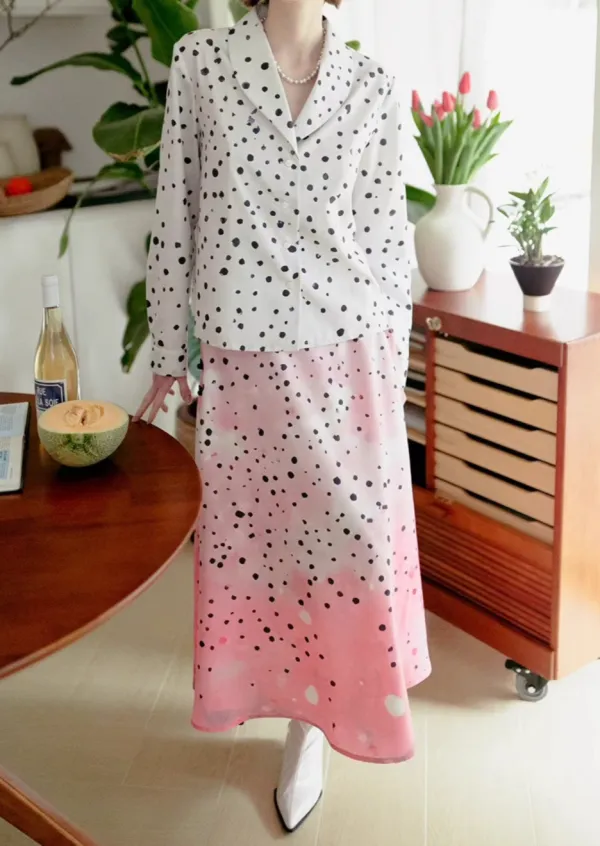 Effortless Seaside Everyday Casual Polyester Skirt