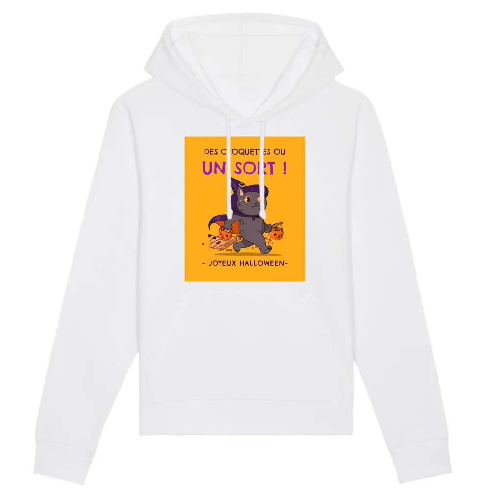 Shadow Cat Graphic Pullover Hoodie