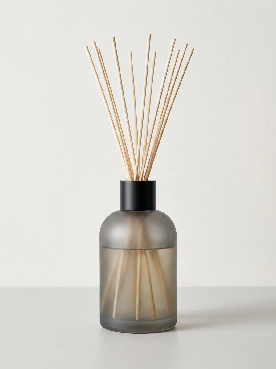 Home Fragrance Reed Diffuser Set Soft Frosted Glass Bottle