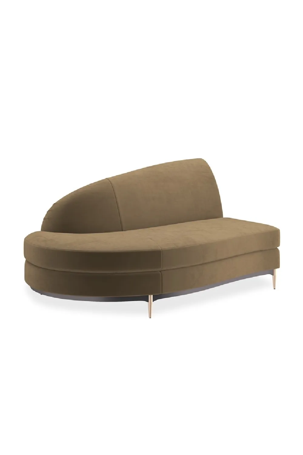 Contemporary Sectional Velvet Sectional Sofa