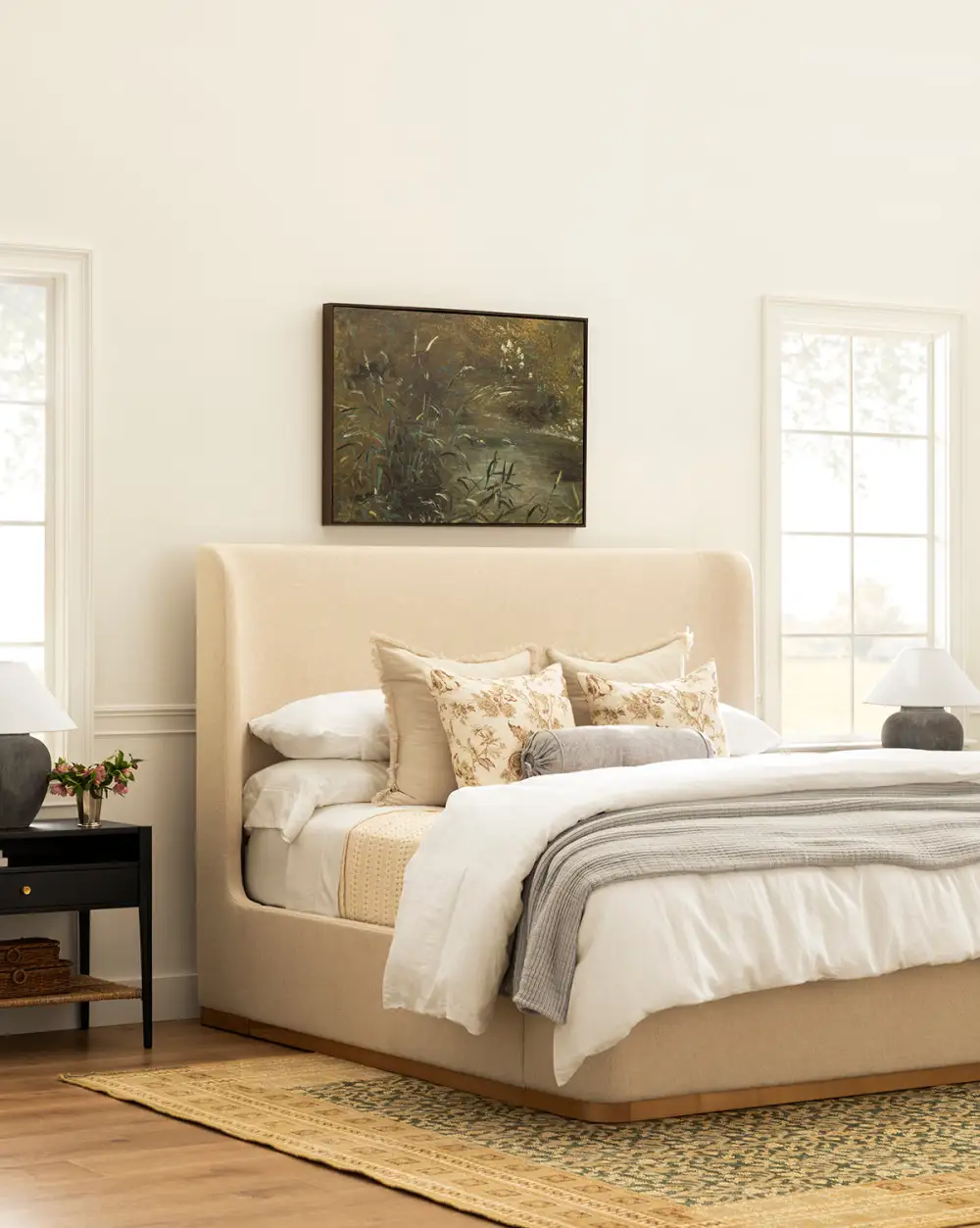 Upholstered Wood Bed