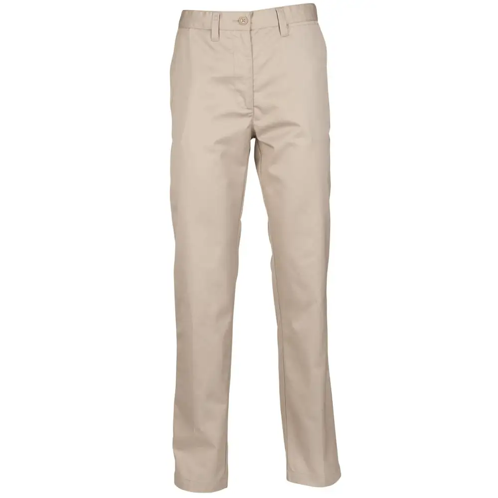 Women's Straight Leg Flat Front Chino Trousers