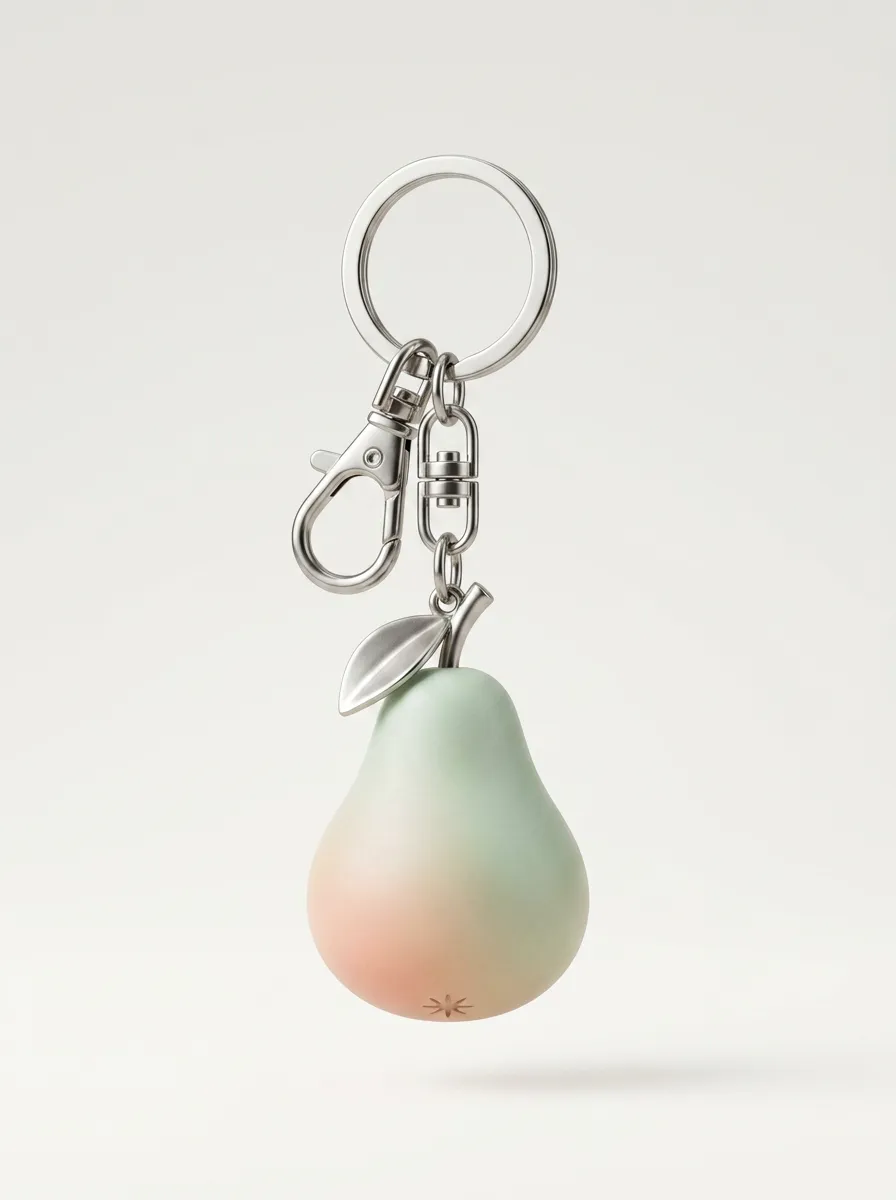 Metal Fruit Elegant Gift Keychain