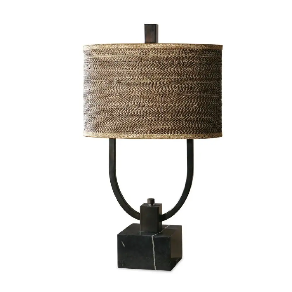 Woven Rattan Table Lamp