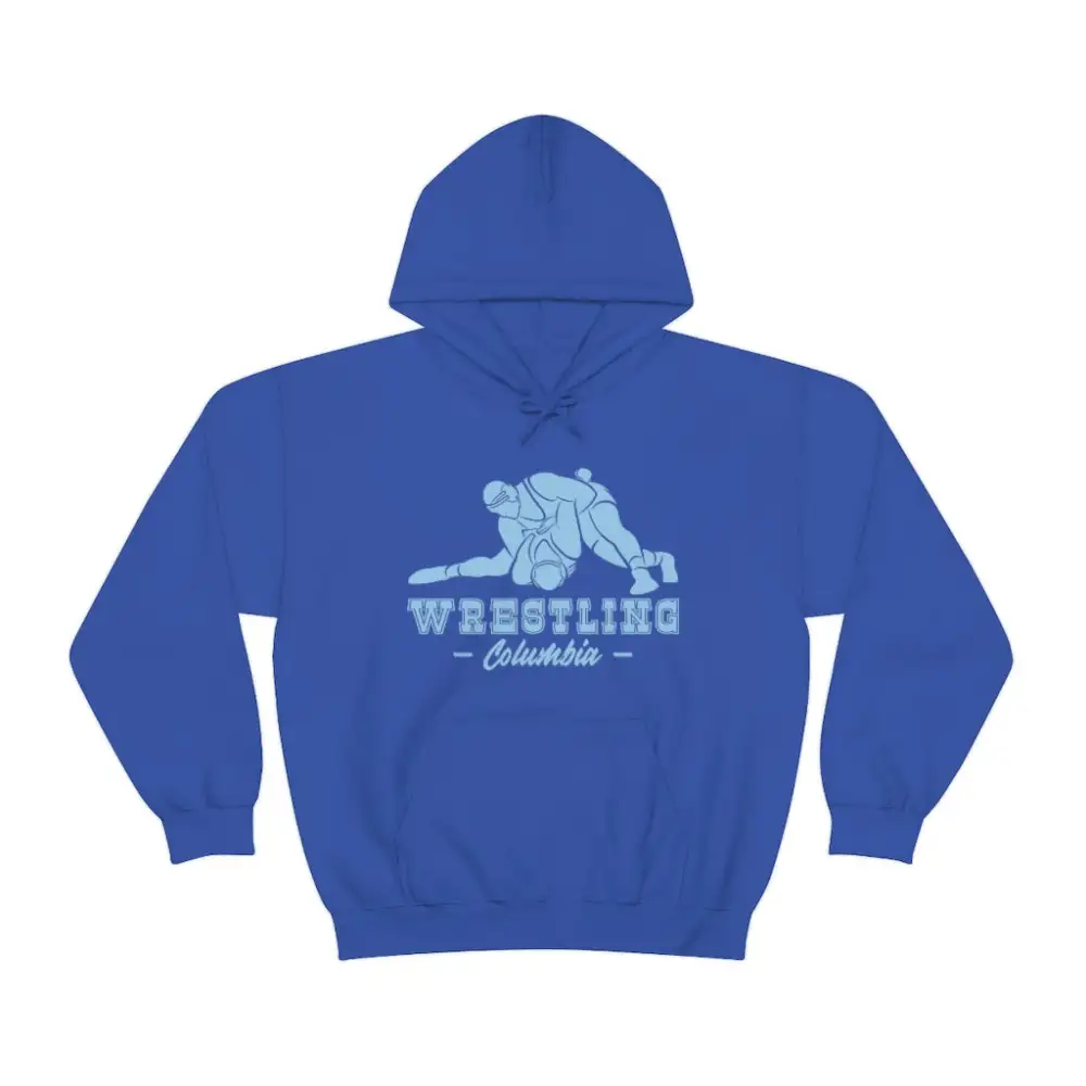 Statement Print Wrestling Graphic Pullover Hoodie