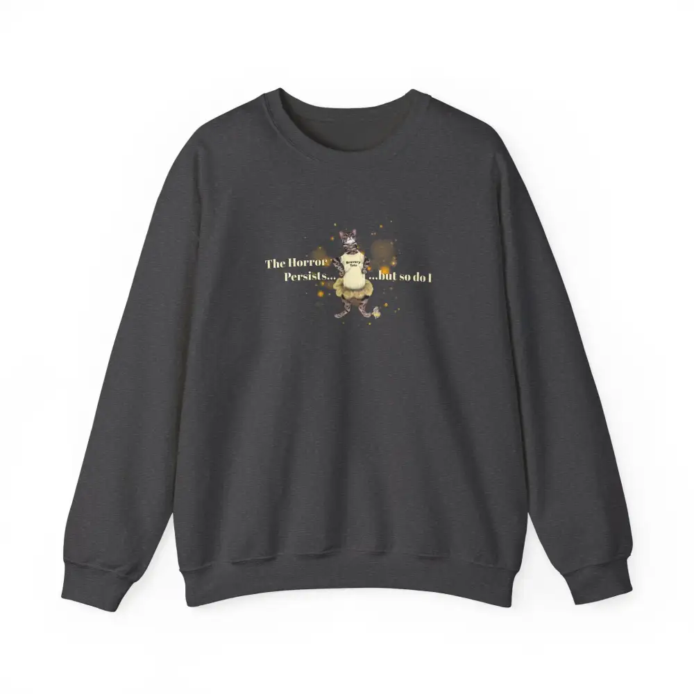 Brave Cat Graphic Crewneck Sweatshirt