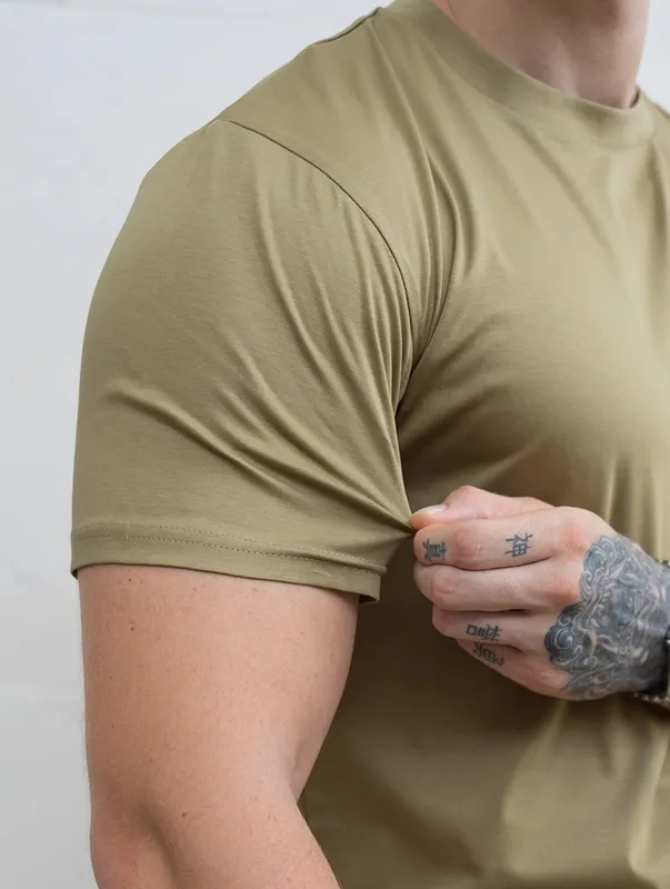 Khaki Green Clean Fit T-Shirt